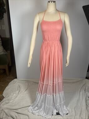 Tiare Hawaii-Tropical Vacation Backless Maxi Dress sz M/L